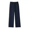 Nueva colección Primavera/Otoño 2026: pantalones de chándal unisex de pierna recta con cordón elástico, corte holgado, versátiles, básicos atléticos y casuales largos