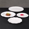 Plato de melamina A5, disco de plástico blanco, vajilla comercial de imitación de porcelana, plato para restaurante de hotel, plato caliente para restaurante, plato frío
