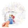 50 Adhesivos Adhesivos de Película Muda de Princesa Linda Adhesivos Mochila Escolar Trasera Decorativos Adhesivos de Dibujos Animados Aislamiento