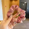 Scrunchie de Renda Estilo Coreano para Mulheres 2026 Novo Estilo Elástico de Cabelo Estilo Preguiçoso Corda de Cabelo Grande Acessório para Coque Flor de Cabelo