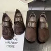 Zapatos individuales hebilla de cuero velcro suela gruesa slip-on otoño nuevo 2026 Zapatos Birkenstock mujer suela suave tacón oculto casual