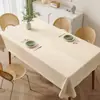 Mantel Estilo Wabi-Sabi 2025 Nuevo Modelo Impermeable a Prueba de Aceite Lavable Tela de Hilo Protector de Mesa Mantel de Mesa de Comedor de Lujo Sencillo