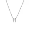Collar de Acero de Titanio con Colgante Pequeño de Moda 26 Letras Inglesas Cadena para Clavícula Versátil Simple Exquisita Que No Se Desvanece Venta al por Mayor Transfronteriza
