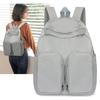 Mochila para Mujer Nueva Color Sólido Simple Ligera Gran Capacidad Reducción de Carga Mochila Escolar para Estudiante Universitario Pequeña de Alta Gama a la Moda