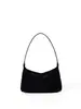 Bolso Súper Popular para Debajo del Brazo 2025 para Mujer, Diseño de Patchwork de Gamuza Estilo Coreano, Bolso de Mano y Bolso de Hombro Versátil de Alta Gama para Mujer