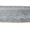 Venda Direta da Fábrica Renda para Cortina, Renda Plissada de Chiffon com Pérolas, Acessórios de Barra de Renda, Acessórios para Vestido de Noiva
