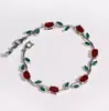 Nuevo E-commerce Transfronterizo Europeo y Americano Diseño Sencillo Forma de Hoja Elegante Nicho Versátil Chapado en Cobre Oro de 18 Quilates Color Pulsera