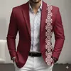 Chaqueta de Traje de Fiesta de Dos Botones con Impresión Digital 3D Top Casual Venta Directa de Fábrica Origen Venta Caliente Transfronteriza Otro