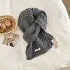 Nuevo Bufanda de Lana Retro de Alta Gama 100% Pura Moda Coreana Bufanda de Lana Textura Cálida Otoño e Invierno Lana