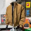 Chaqueta de Hombre Estilo Minimalista de Moda Americana Nueva Primavera/Otoño Versátil Ropa de Trabajo Color Sólido Fresca Viento Exterior Resistente Manga Larga