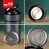 Taza Aislada de Acero Inoxidable de Alto Vacío Kuangdi 304, Modelo 5207, Taza de Negocios con Asa Portátil, Taza Aislada para Coche