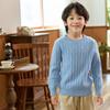 Enfócate en suéter de lana 100% de alta gama industria pesada engrosado Suéter de flor para niña niños y niñas color liso jersey suéter de moda