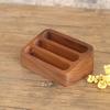 Creativo Nogal Negro Haya Madera Maciza Tarjetero Oficina de Negocios Tarjetero Caja para Tarjetas Caja de Almacenamiento de Tarjetas Tarjetero