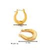 Pendientes Hidráulicos Europeos y Americanos de Moda Transfronterizos de Acero Inoxidable Set de Pendientes Tendencia Chapados en Oro de 18K Pendientes para Mujer Fabricante Venta al por Mayor