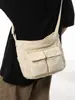 Bolso Bandolera para Mujer 2026 Estilo Literario Bolso de Hombro Juvenil Ins Gran Capacidad Bolso de Lona para Trabajo Bolso para Estudiante Universitario