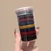Elástico de Cabelo Simples de Alta Elasticidade Novo Elástico da Moda para Coques de Cabelo Anel de Cabelo Caixa de Armazenamento de Tecelagem