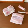 Bolsa de Maquillaje de Lana de Cordero Bolsa de Almacenamiento para Artículos Pequeños de Viaje Bolsa de Maquillaje de Felpa