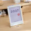 Calendário de Mesa Criativo 2027 Estilo Ins Suporte de Parede para Calendário Ornamento Simples de Mesa Novo Modelo Diário de Check-In