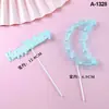 Decoração de Bolo para Assar ins Celebridade da Internet Menina Ornamentos Estrela de Cinco Pontas Fio de Malha Pérola HB Cartão Plug-in para Bolo