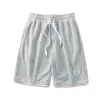 Camiseta Casual Suelta de Verano para Hombre, Manga Corta Waffled, Falso Dos Piezas, Manga Media de Seda de Hielo Delgada, Cuello Redondo, Ropa de Marca de Moda