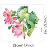 Fábrica de comércio exterior Tropical Fresh Lotus adesivos de toalete banheiro decoração de casa adesivos de parede auto-adesivo atacado transfronteiriço