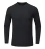 Camiseta deportiva personalizada de otoño e invierno para ciclismo y running al aire libre, camiseta térmica de manga larga de secado rápido que absorbe el sudor