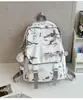 Mochila Nueva de Aspecto Elegante Estilo Chino Tie-Dye Paisaje Fresco Pequeño para Estudiantes de Secundaria Mochila Ligera de Gran Capacidad