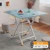 Mesa Plegable para Uso Doméstico, Mesa de Comedor Sencilla, Mesa Redonda para Sala de Estar, Puesto Portátil para Exteriores, Sencillo y Lujoso