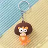 Chaveiro de Animal Engraçado Macaco Fofo Leão Pingente de Mochila Escolar Boneco Estéreo 3D Prêmios para Estudantes Presentes Requintados