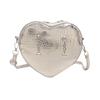 Novedad Primavera 2025 Bolso de Mano de Cocodrilo a la Moda Bolso Corazón para Mujer Dulce Fresco a la Moda Bolso Cruzado de Hombro Versátil