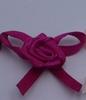 Rosa de listón hecho a mano flor pequeña lencería flor pequeña textil para el hogar zapatos y sombreros Listón flor pequeña lazo a mano accesorios para la ropa