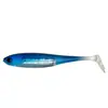 Isca afundante cor de pé de pato tubo colorido cavala cauda em T isca macia PVC oco tubo colorido peixe macio simulado pesca em água salgada robalo