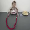 Bolso Cruzado, Versátil Nuevo Patrón de Dibujos Animados de Nicho, Lindo Bolso para el Almuerzo, Bolso Cubo Portátil con Cordón, Bolso de Axila