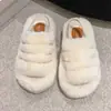 Pantuflas Mullidas de Venta Caliente para Mujer, Para Usar al Aire Libre, Nuevo Estilo Otoño/Invierno 2026, Casual, Antideslizantes, Moda para Personas Perezosas, Chanclas Mullidas de Tira Única para Mujer