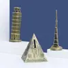 Ferro Forjado Marco Arquitetônico Modelo de Edifício Pequenos Artesanatos Torre Eiffel Criativo Casa Sala de Estar Decoração de Bar Decorações