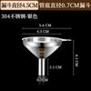 Mini embudo de acero inoxidable 304 tamaño grande pequeño engrosado dispensador de líquidos de cocina juego de tres piezas de embudo para vino con fuga de aceite
