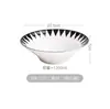 Bol de ramen estilo japonés, bol cónico creativo, bol grande de cerámica para tiendas de fideos, uso doméstico, bol para postres y ensaladas