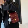 Bolsa de Ombro Retrô Tendência para Mulheres 2024 Inverno Nova Moda de Nicho Casual Pequena Quadrada Bolsa de Alta Qualidade para o Dia a Dia para Mulheres