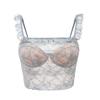 Conjunto de Sujetador de Encaje Estilo Ins Sexy Ropa Interior para Niña Estilo Europeo y Americano Camisola de Estilo Francés Uso Individual con Almohadilla para el Pecho