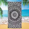 Toalla de playa de microfibra con mandala, bestseller transfronterizo de Amazon, toalla impresa digitalmente, toalla de baño para la playa, toalla de secado rápido
