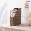 Suporte de Livro Porta-Documentos Suporte de Mesa para Livros Prateleira Rack de Armazenamento de Escritório Estante de Livros Lateral de Mesa Móvel Armazenamento Simples Branco para Papelaria
