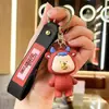 Lindo colgante de llavero de oso, decoración de coche y bolso moderna y exquisita, llavero, pequeño regalo, venta al por mayor de pequeños artículos