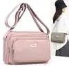 Bolso de Pecho de Moda, Riñonera, Mochila Cruzada Casual de Tela de Color Sólido Estilo Coreano para Mujer, Bolso Pequeño de Hombro Único, Bolso de Hombro de Tela de Nylon
