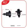 Adequado para fivela defletora de carro 7mm push arrow buckle P07