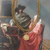 Collar de Cadena Doble Apilada con Colgante de Retrato de Señal Redonda Irregular Retro de Moda Joyería de Acero de Titanio para Mujer Venta al por Mayor Geometría de Nicho
