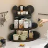 Estante de esquina acrílico para almacenamiento de cosméticos, estante de esquina para perfume, productos para el cuidado de la piel y aromaterapia en el tocador