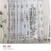 Tela de Janela Comércio Exterior Acabado Impressão Offset Bola de Flor Europeia Quarto Cortina Não Escurecedora Fabricante Cortina de Porta Gaze de Vidro