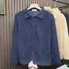 Camisa de Pana de Manga Larga Retro Nueva Primavera 2026 para Mujer, Top Holgado Adelgazante, Camisa Casual para Hombres y Mujeres