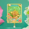 Ímã de Geladeira de Areia Movediça de Xangai Cenário da Cidade Turismo Edifício Wuchang Hotel de Paz Bund Jardim Yu Presentes Criativos Pequenos