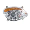 Ensamblaje de intermitente Haibao luz de coche con toldo totalmente cerrado faro de vehículo de cuatro ruedas faro delantero triciclo eléctrico